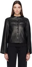 Loulou Studio Black Brize Leather Jacket