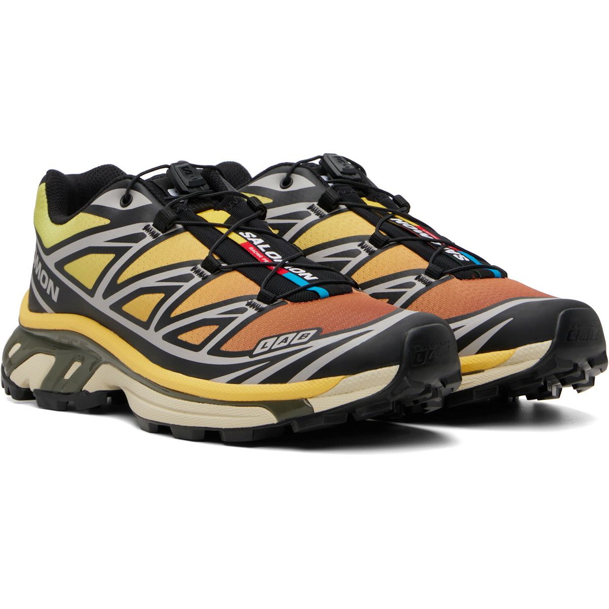 Salomon Black & Yellow XT-6 Sneakers