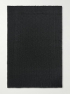 Inis Meáin - Aran Textured-Knit Cashmere Blanket