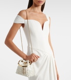Jimmy Choo Bon Bon Small embellished satin bucket bag