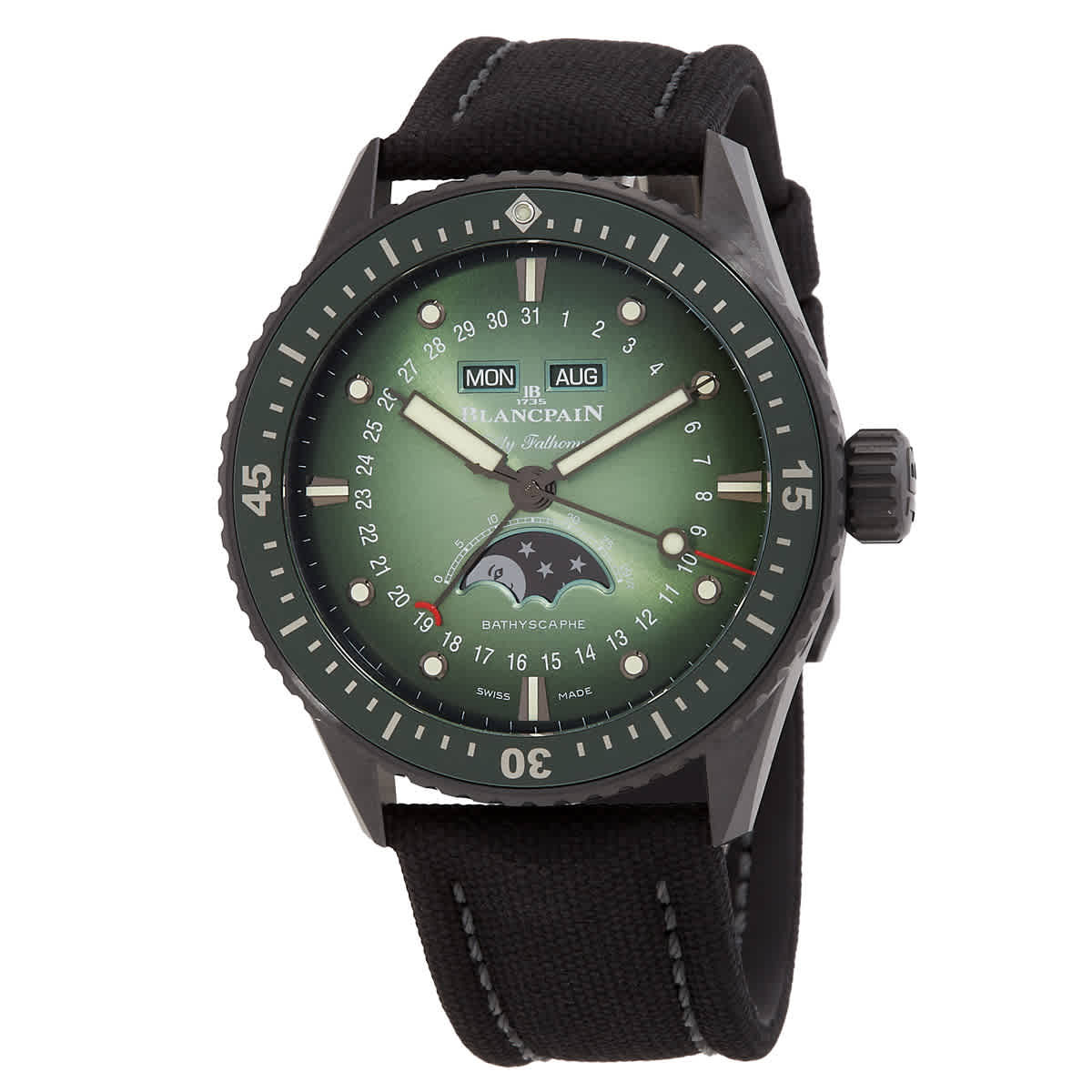 Blancpain Fifty Fathoms Bathyscaphe Quantieme Complet Automatic Mens Watch 5054-0153-B52A