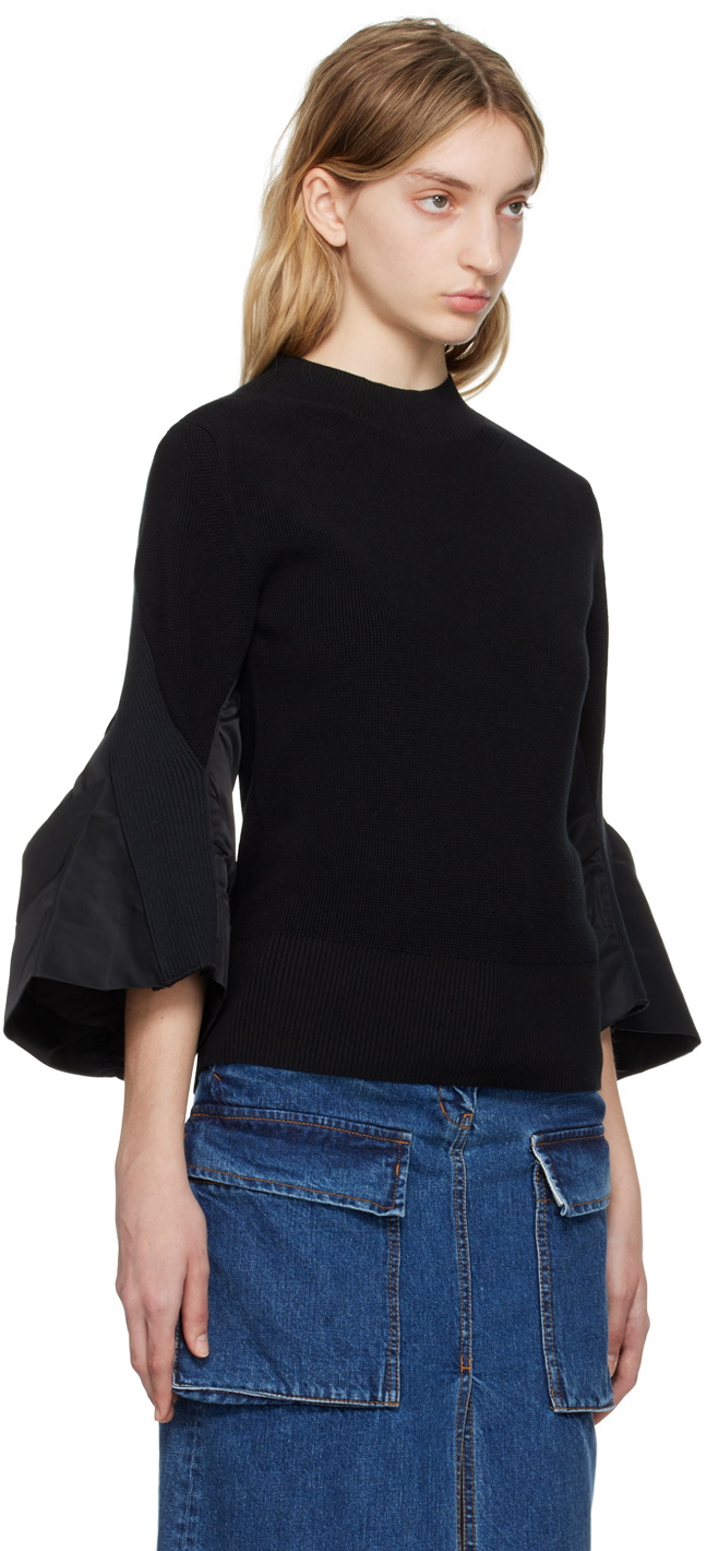 Sacai Women's Cotton Sweater Black