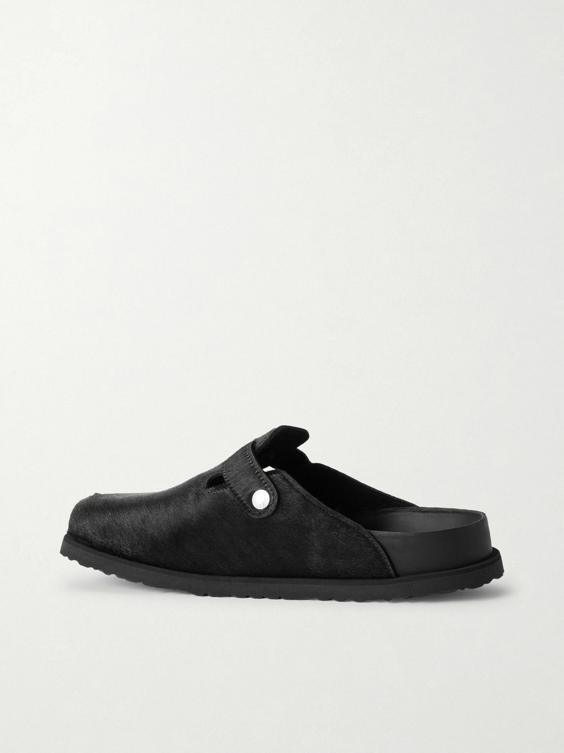 BIRKENSTOCK 1774 - Boston Calf Hair Clogs - Black