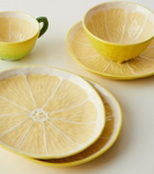 Bordallo Pinheiro Lemon set of 4 ceramic plates