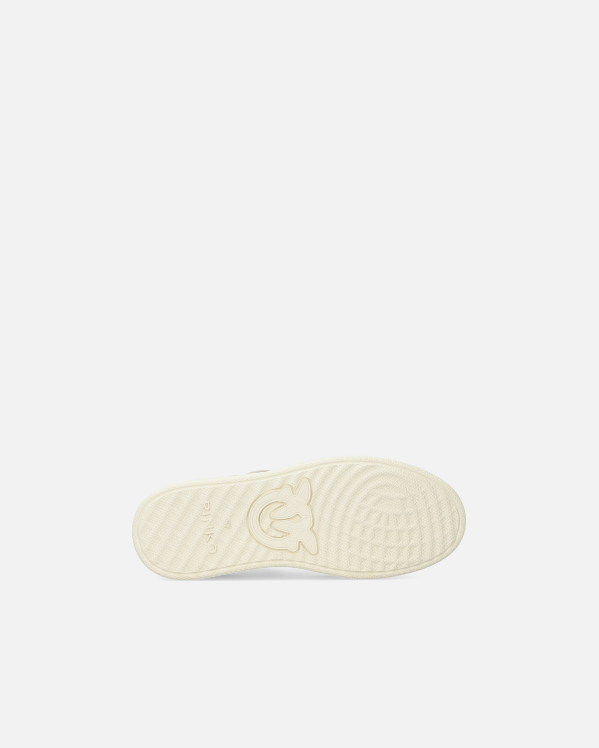 Pinko Flat Leather Sneakers With Contrasting Logo White/Lime