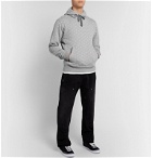Nike - Sportswear Swoosh Printed Fleece-Back Cotton-Blend Jersey Hoodie - Gray