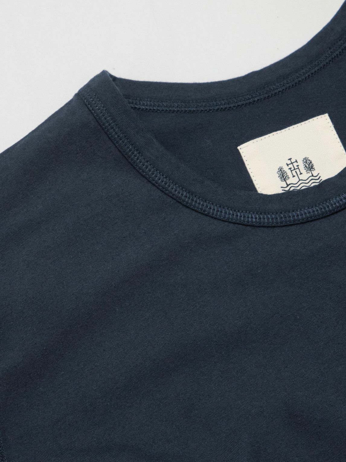 Hemen Biarritz - Dani Organic Cotton-Jersey T-Shirt - Blue