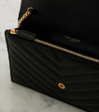 Saint Laurent Cassandre leather wallet on chain