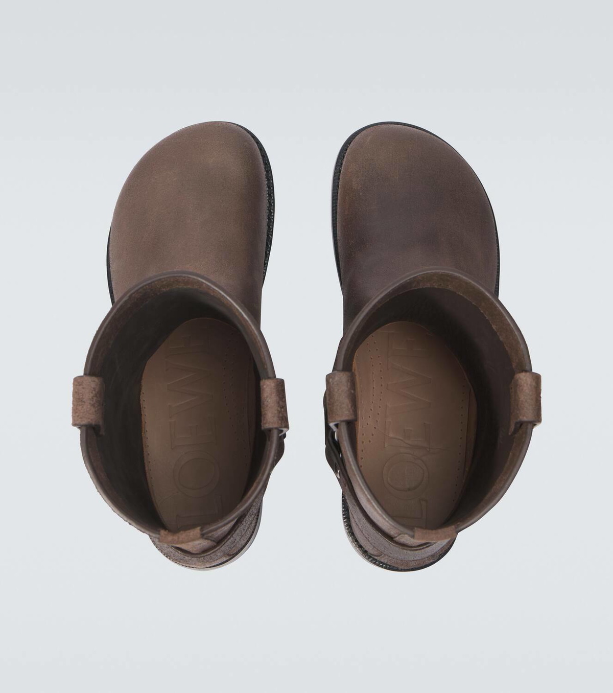 Loewe Campo leather biker boots Loewe