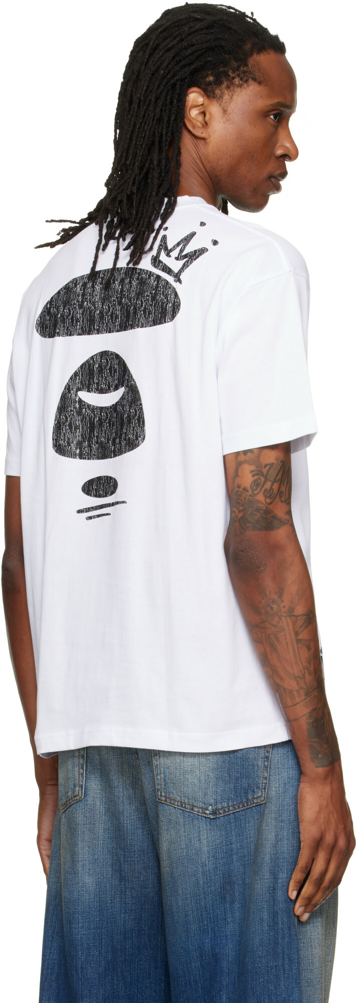 AAPE by A Bathing Ape White Basic T-shirt