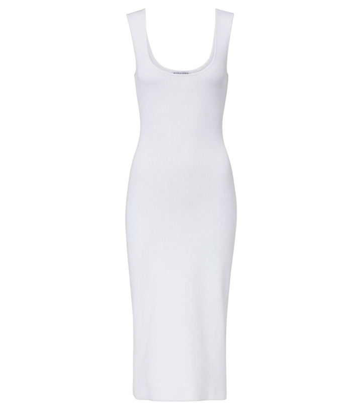 Photo: Bottega Veneta Chain-detail ribbed-knit midi dress