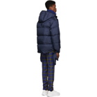 Burberry Blue Down Halstead Anorak Coat