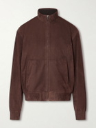 Ralph Lauren Purple label - Suede Bomber Jacket - Brown