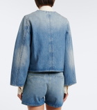 Valentino VGold faded denim jacket