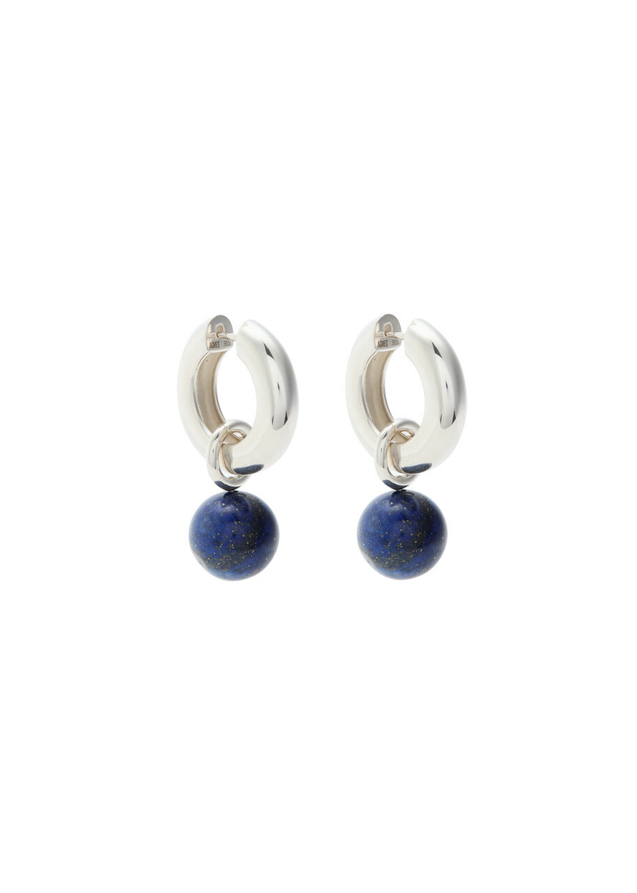 Agmes Sonia Sterling Silver Hoop Earrings - One Size