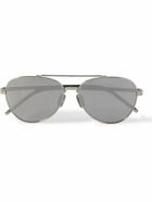 Givenchy - GV Speed Aviator-Style Silver-Tone Sunglasses