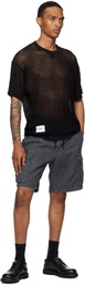 WTAPS Black MILS2301 Denim Shorts
