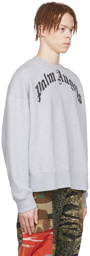 Palm Angels Grey Cotton Sweatshirt