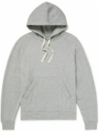 Officine Générale - Octave Fringed Cotton and Lyocell-Blend Jersey Hoodie - Gray