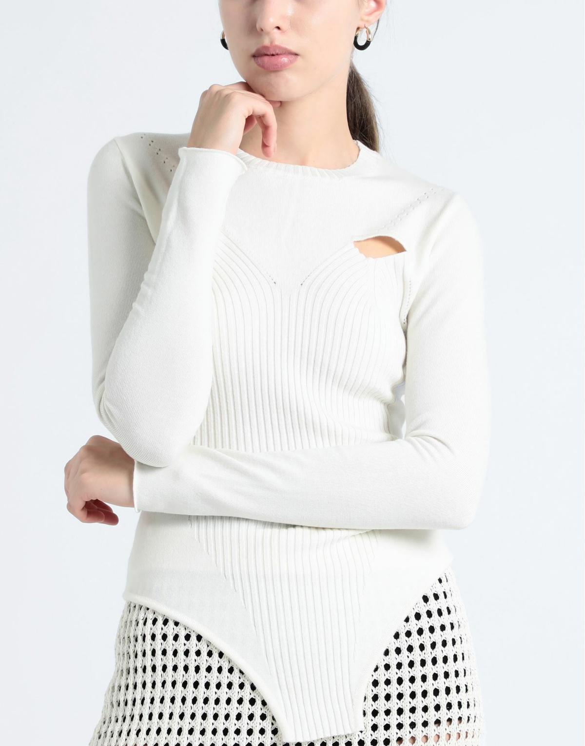 Marco Rambaldi Womens Sweater in Off white