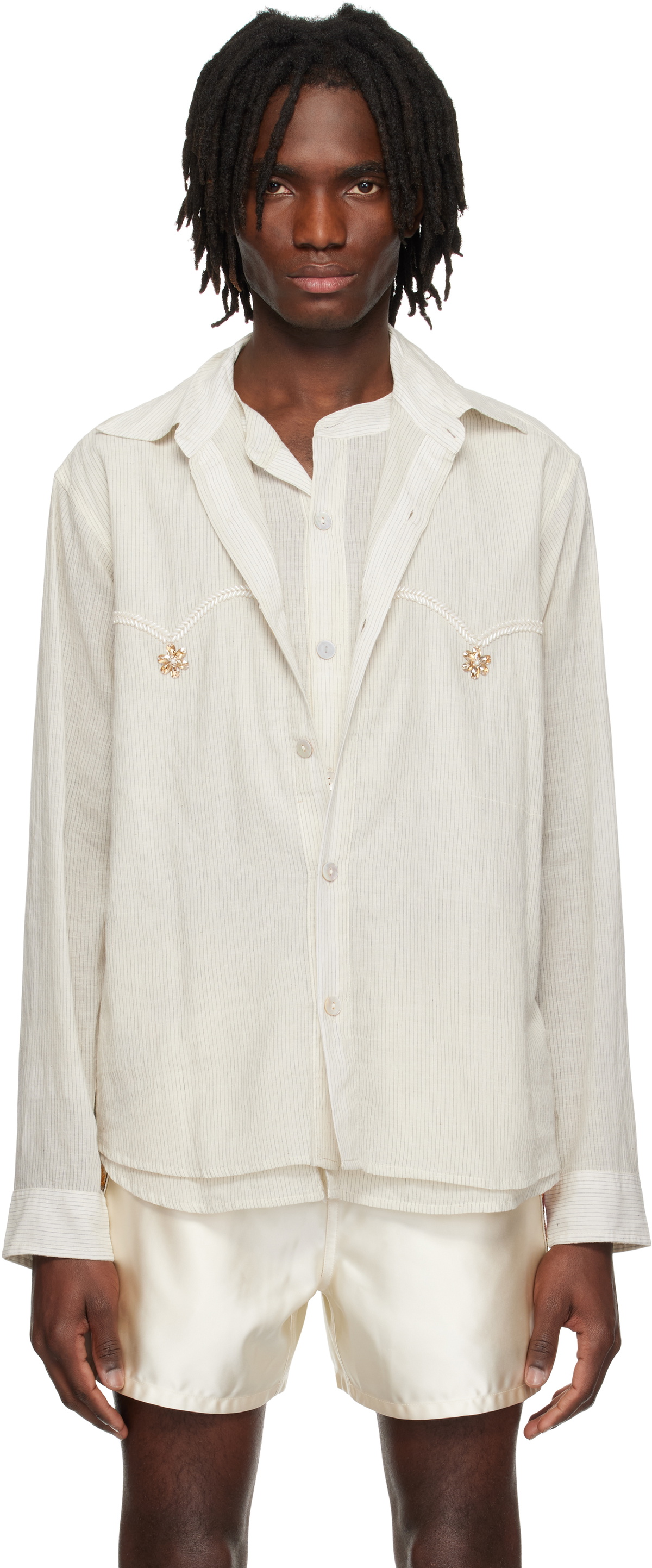 トップス KARTIK RESEARCH DOUBLE LAYER SHIRT DOUBLE LAYER SHIRT – Kartik Research