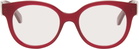 LOEWE Red Anagram Glasses