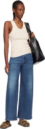 rag & bone Blue rb Miramar Sofie Ankle-Length Jeans
