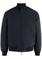 Emporio Armani Logo Reversible Nylon Bomber Jacket Navy