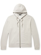 Theory - Sol Cotton-Terry Zip-Up Hoodie - Gray