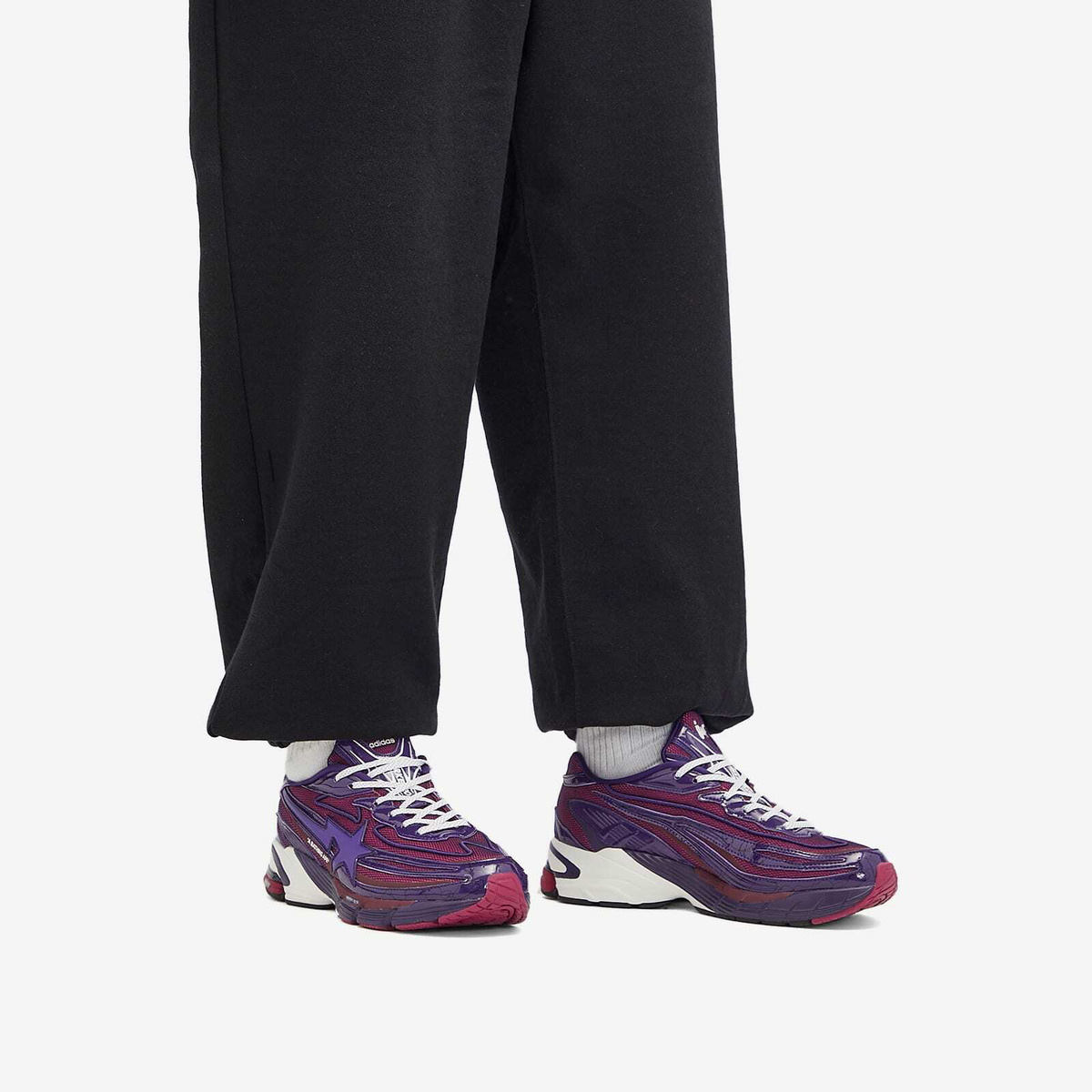 Adidas x A Bathing Ape Orketro Sneaker in Dark Purple/White