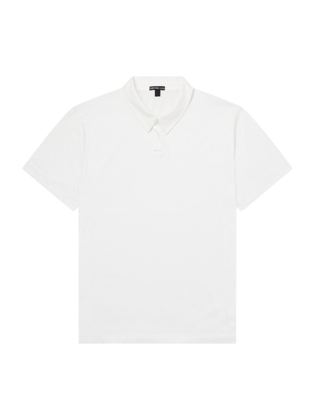 Photo: James Perse - Lotus Cotton-Jersey Polo Shirt - White