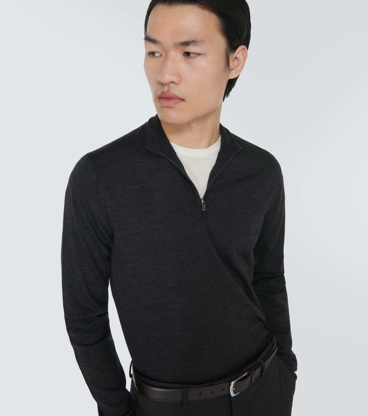 Sunspel Wool quarter-zip sweater Sunspel