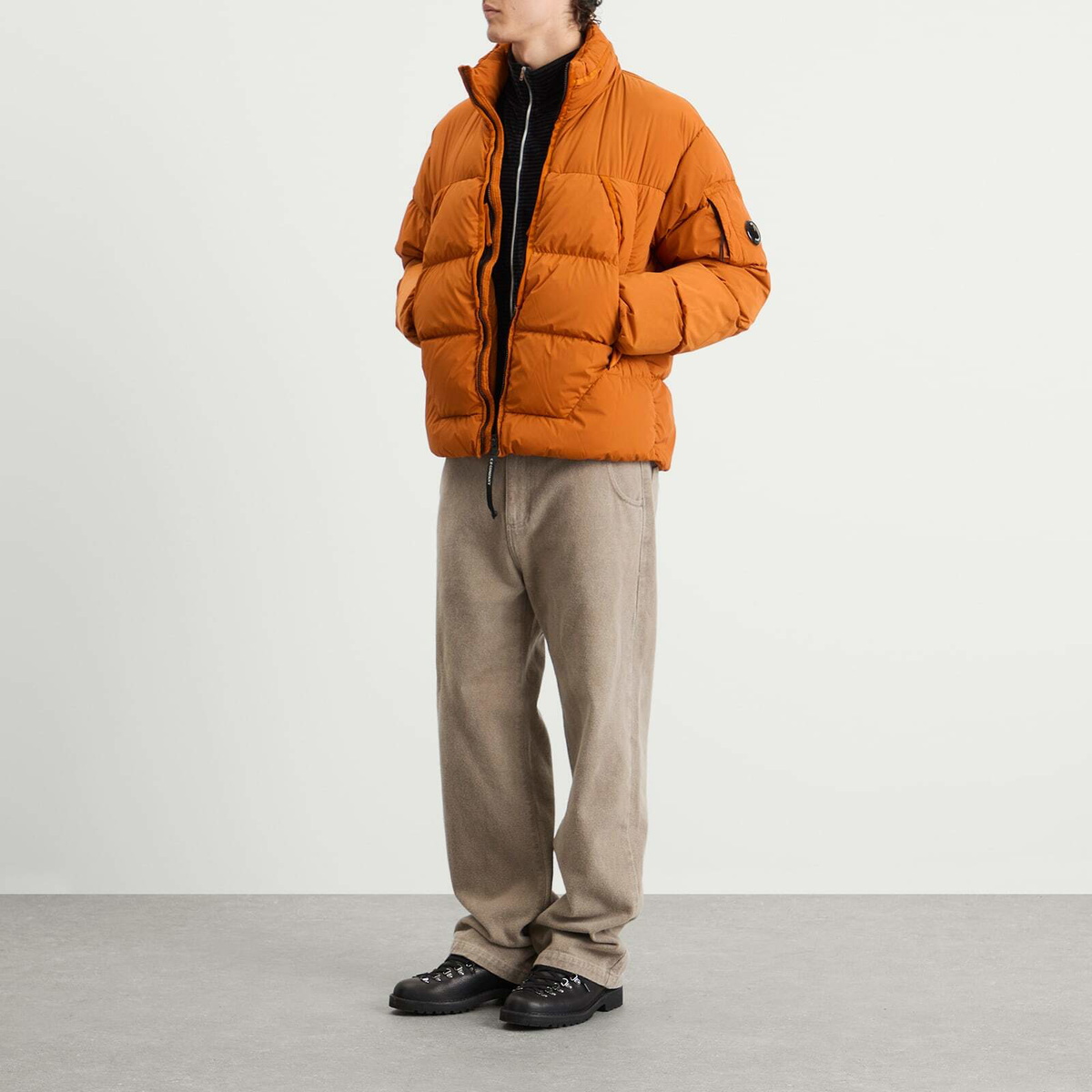 C.P. Company Men's Nycra R Jacket in Russet Orange C.P. Company