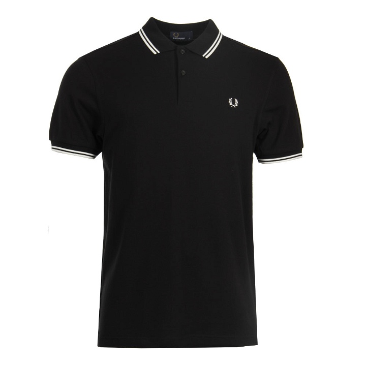 Photo: Fred Perry Twin Tip Polo - Black
