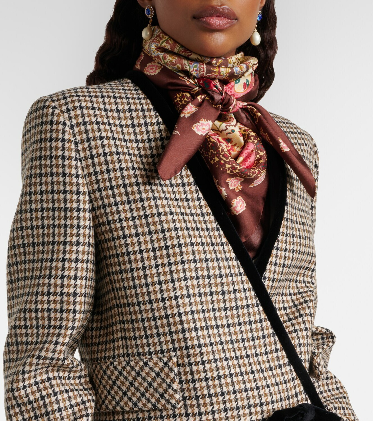 Valentino Printed silk twill scarf