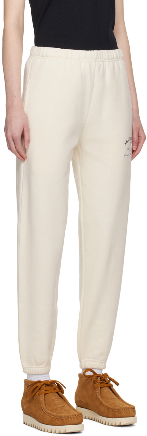 BAPE Off-White Embroidered Lounge Pants