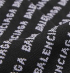 Balenciaga - Logo-Jacquard Stretch Cotton-Blend Socks - Black