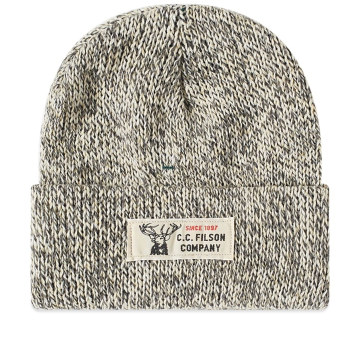 Photo: Filson Men's Lined Ragg Wool Beanie in Charcoal Heather