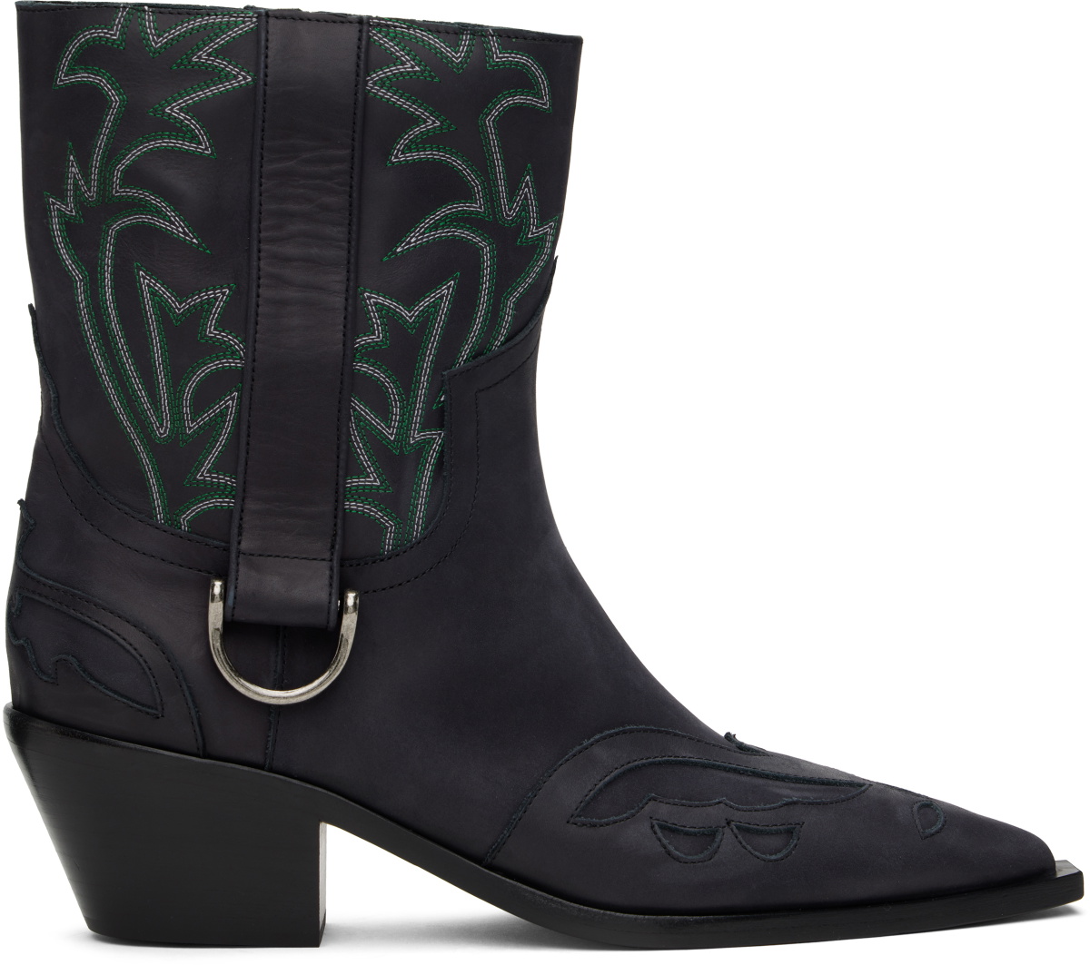 Enfants Riches Déprimés Black Cut Off Cowboy Boots