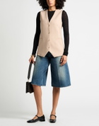 Semicouture Womens Tailored Vest Sand