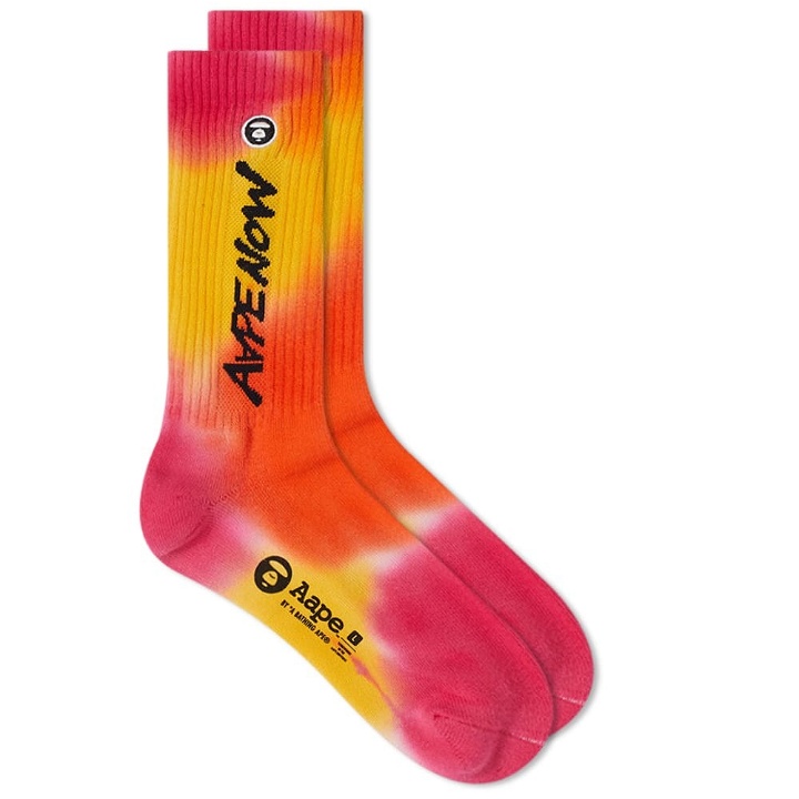 Photo: AAPE Tie Dye Logo Sock
