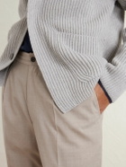 Dunhill - Tapered Super 130s Wool Trousers - Gray