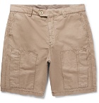 Brunello Cucinelli - Linen and Cotton-Blend Cargo Shorts - Men - Beige