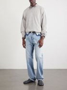 Maison Margiela - Double Layered Cotton-Fleece Sweatshirt - Gray