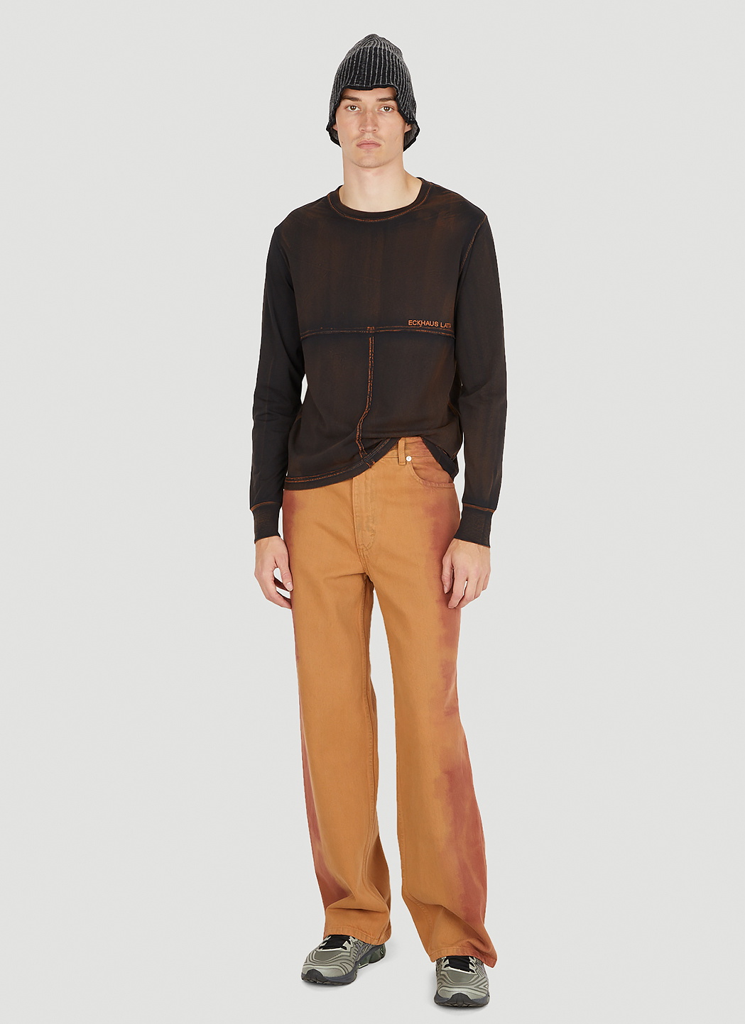 Eckhaus Latta Lapped Long Sleeve T-Shirt