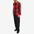 Wax London Men's Whiting Overshirt Patron Check in Red