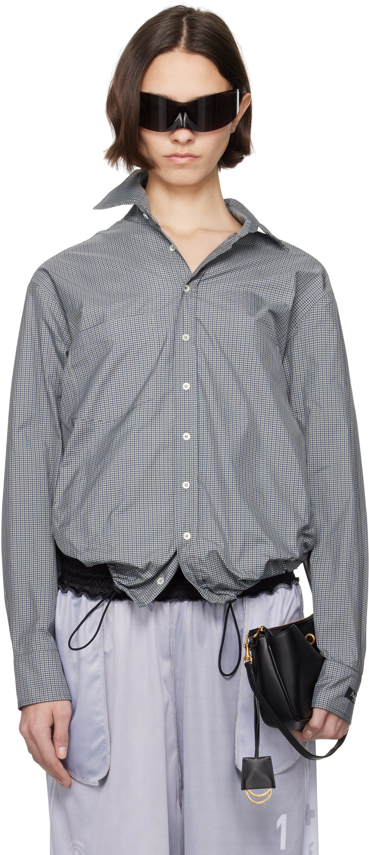 Prototypes Gray Open Back Shirt