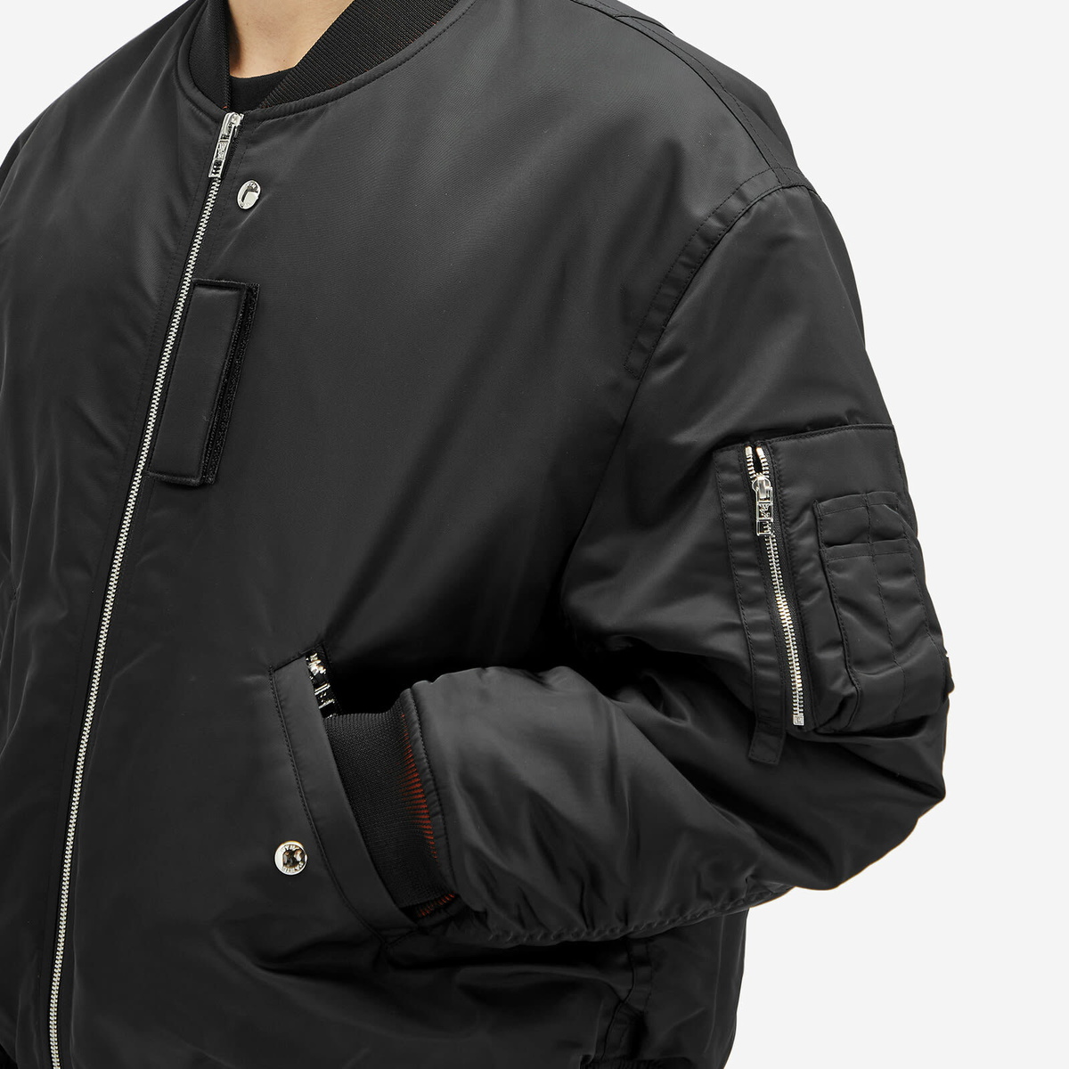 Wooyoungmi Men's Box Logo MA1 Jacket in Black