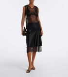 SIR Ingrid sheer lace top