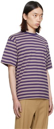 NEEDLES Purple Stripe T-Shirt